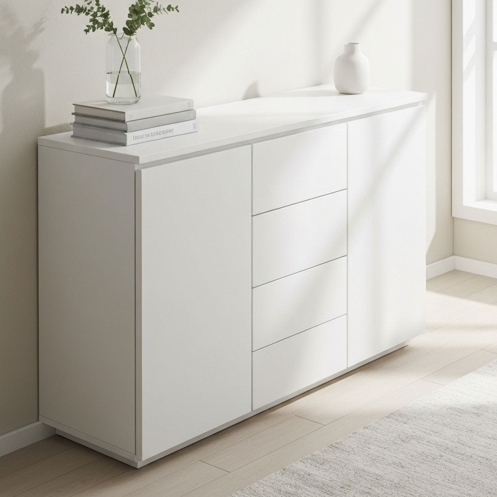 모던 수납장 / 화이트 3단 서랍장